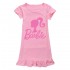 Barbie The Movie Girls' Ice Silk Short Sleeve Nightgown - Home Wear Dress