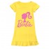 Barbie The Movie Girls' Ice Silk Short Sleeve Nightgown - Home Wear Dress