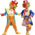 Halloween Clown Costume for Kids, Joker Suit with Hat & Mask for Boys & Girls, Party Cosplay Full Set