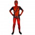 Adult Kids Deadpool Costume, Marvel Red Full Bodysuit Role Play Cosplay Suit for Halloween & Comic-Con