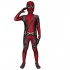 Adult Kids Deadpool Costume, Marvel Red Full Bodysuit Role Play Cosplay Suit for Halloween & Comic-Con