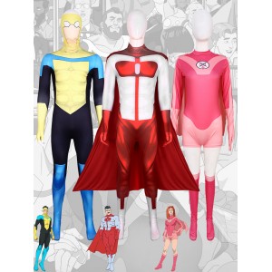Invincible Omni-Man Mark Grayson Cosplay Jumpsuit – Superhero Stage Costume | Unisex Hero Outfit for Conventions & Performance