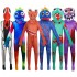 Blue Monster Cosplay Costume, ROBLOX Game Character Full Bodysuit, Tight Fitting Jumpsuit for Kids & Adults, Party & Halloween