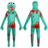 Blue Monster Cosplay Costume, ROBLOX Game Character Full Bodysuit, Tight Fitting Jumpsuit for Kids & Adults, Party & Halloween