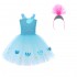 Trolls Poppy Cosplay Dress for Girls – Sparkly Mesh Halloween Costume Set, Vibrant Performance Outfit for Kids Ages 3–8