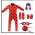 Ladybug & Cat Noir Cosplay Costume Full Bodysuit | Miraculous Ladybug Outfit Set for Kids & Adults