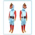 Fortnite Costume, Fishy Guy Tomatohead Full Body Onesie, Game Character Cosplay Suit for Adults & Teens