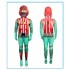 Fortnite Costume, Fishy Guy Tomatohead Full Body Onesie, Game Character Cosplay Suit for Adults & Teens
