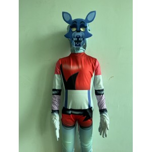 Glamrock Freddy Costume - Complete FNAF Roleplay Jumpsuit with Helmet for Kids & Adults, Party Cosplay Costume