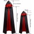 Halloween Reaper Double-Layer Cape – Anime Cosplay Cloak for Stage Performance & Kids Role Play