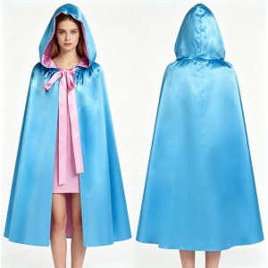 Halloween Reaper Double-Layer Cape – Anime Cosplay Cloak for Stage Performance & Kids Role Play