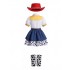 Jessie Toy Story Costume for Girls – Deluxe Cowgirl Dress with Boot Covers & Belt, Kids Halloween Role Play Outfit