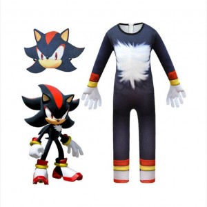 Sonic the Hedgehog Kids Costume Full-Body Cartoon Character Dance Halloween Performance Jumpsuit
