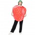 YOUCOS Strawberry Cosplay Costume for Adults, Fun Party Role Play Costume, Unisex Fruit Theme Stage Performance Outfit
