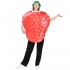 YOUCOS Strawberry Cosplay Costume for Adults, Fun Party Role Play Costume, Unisex Fruit Theme Stage Performance Outfit