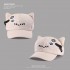 Kawaii Cat Ear Beret for Women, Cute Anime Octagon Hat with Bow, Cotton Baseball Cap for Sweet & Cool Style