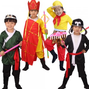Journey to the West Costume Set, Monk Tang, Monkey King, Piggy, Sandy Stage Performance Outfit for Adults & Kids, Role Play Cosplay