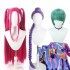 Long Synthetic Cosplay Wig for Kpop Demon Hunters Characters (Zoey, Rumi, Mira) - For Adults and Children, Halloween, Theme Party