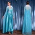 Frozen Cosplay Elsa Princess Dress Adult Costume Elegant Role Play Performance Gown for Women