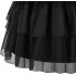 ‌Wednesday Addams Girls Costume - Black Party Dress Up Outfit with Wig, Stockings & Belt for Kids 4-12 Years‌