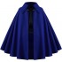 Solid Color Short Cape, Medieval Cloak for Renaissance Festival, Cosplay, LARP, Fantasy Costume Accessory, Unisex (12 Colors)