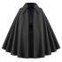 Solid Color Short Cape, Medieval Cloak for Renaissance Festival, Cosplay, LARP, Fantasy Costume Accessory, Unisex (12 Colors)