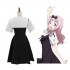 Anime Kaguya sama Love Is War Kaguya Shinomiya Short Sleeve Uniform Cosplay Costume