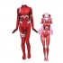 Anime DARLING in the FRANXX 02 Zero Two Jumpsuit Cosplay Costumes