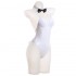 Anime DARLING in the FRANXX 02 Zero Two Bunny Girl White Cosplay Costumes