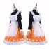 Anime Demon Slayer Kimetsu no Yaiba Zenitsu Agatsuma Lolita Maid Cosplay Costumes