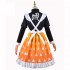 Anime Demon Slayer Kimetsu no Yaiba Zenitsu Agatsuma Lolita Maid Cosplay Costumes