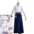 Game Genshin Impact Kamisato Ayaka Tsubaki in Thawing Snow Kimono Cosplay Costumes