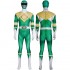 Mighty Morphin Power Rangers Yamato Tribe Knight Burai Dragon Ranger Green Ranger Cosplay Costumes