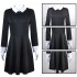 The Addams Family Wednesday Addams Short Sleeve Dress Cosplay Costumes