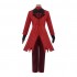 Hazbin Hotel Alastor Red Uniform Outfit Full Set Halloween Cosplay Costumes