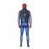 Spider-Man PS4 Peter Parker Spiderman Punk Rock Elastic Force Jumpsuit Cosplay Costume with Headgear and Vest Jacket