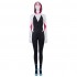 Movie Spider-Man: Into the Spider-Verse Gwen Stacy Spiderman Cosplay Costume Jumpsuit with Free Headgear