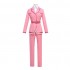 Anime Cells at Work Eosinophil Pink Uniform Cosplay Costume with Hat