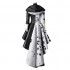Movie Cruella De Vil Dalmatian Black White Halloween Cosplay Costumes