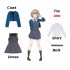 Anime Love Live! Superstar!! Liella School Uniform Cosplay Costumes