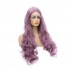 Multi-size Women Lace Front Wigs Long Curly Mixed Purple Cosplay Wigs