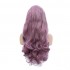 Multi-size Women Lace Front Wigs Long Curly Mixed Purple Cosplay Wigs