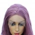 Multi-size Women Lace Front Wigs Long Curly Mixed Purple Cosplay Wigs