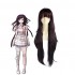 Anime Danganronpa 2: Goodbye Despair Mikan Tsumiki 100cm Long Black Purple Cosplay Wigs