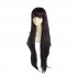 Anime Danganronpa 2: Goodbye Despair Mikan Tsumiki 100cm Long Black Purple Cosplay Wigs
