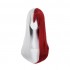 Anime My Hero Academia Shoto Todoroki Long Female White and Red Cosplay Wigs