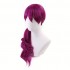 LOL KDA Evelynn Long Braid Hot Pink Cosplay Wigs Women Heat Reddish Violet Hair Wigs