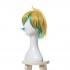 LOL Star Guardian Ezreal Yellow Mixed Blue Men 30cm Short Cosplay Wigs Synthetic Hair