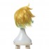 LOL Star Guardian Ezreal Yellow Mixed Blue Men 30cm Short Cosplay Wigs Synthetic Hair