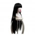 Anime Kakegurui Yumeko Jabami 80cm Long Straight Black Cosplay Wig